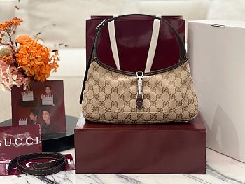 Kitlife Gucci Jackie Slim Small Shoulder Bag Beige 863137 28x16x3.5cm 