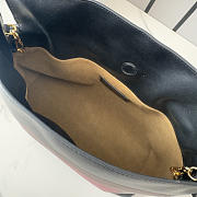 Kitlife Loewe x Albers Flamenco Medium Clutch Bag in Black & Burdundy Nappa Leather 30x24.5x10.5cm - 3