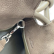 Kitlife Loewe Medium Grained Nubuck Flamenco Bag Dark Brown 30x24.5x10.5cm - 4