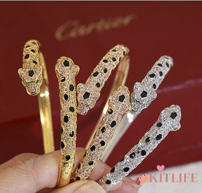 Kitlife Cartier Panthère de Cartier Bracelet With Diamond in Gold / Rose Gold / Silver - 1