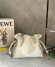 Kitlife Loewe x Albers Flamenco Medium Clutch Bag in Yellow & Off-white Nappa Leather 30x24.5x10.5cm - 6