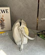 Kitlife Loewe x Albers Flamenco Medium Clutch Bag in Yellow & Off-white Nappa Leather 30x24.5x10.5cm - 5