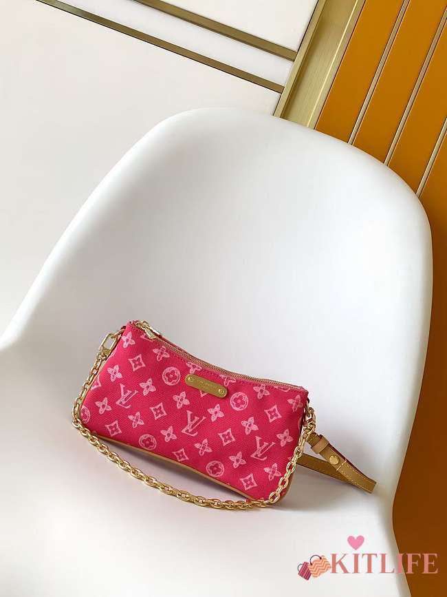 Kitlife Louis Vuitton Pochette Liv Bag Monogram Origine Rose Ruban M27719 24.5x13.5x6.5cm - 1