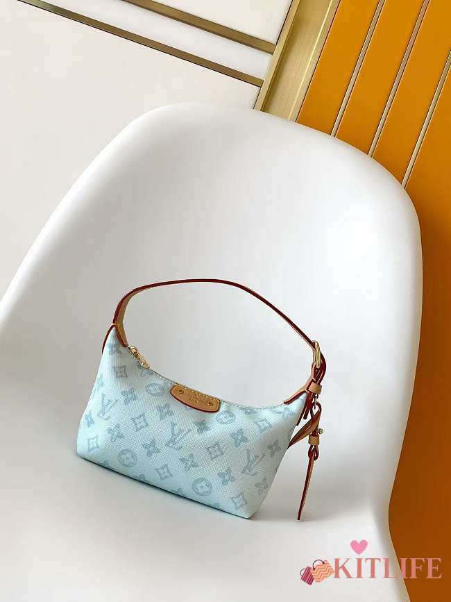 Kitlife Louis Vuitton Pochette Hills Bag Monogram Origine Bleu Courrier M28250 18.5x11x6.5cm - 1
