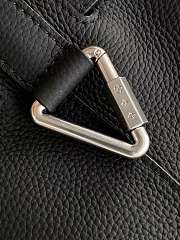 Kitlife Louis Vuitton Steamer 30 Bag Black Calfskin Leather M27061 32x33x14cm - 2