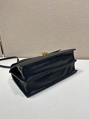 Kitlife Prada Soft Sound Medium Black Leather Shoulder Bag 1BN023 28x16x10cm - 4