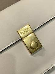 Kitlife Prada Soft Sound Medium White Leather Shoulder Bag 1BN023 28x16x10cm  - 5