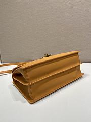 Kitlife Prada Soft Sound Medium Amber Leather Shoulder Bag 1BN023 28x16x10cm - 4