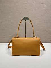 Kitlife Prada Soft Sound Medium Amber Leather Shoulder Bag 1BN023 28x16x10cm - 5