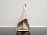 Kitlife Ferragamo Hug Soft White Leather Handbag 34x25.5x15.5cm - 6