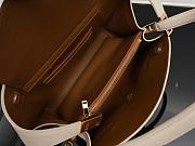 Kitlife Ferragamo Hug Soft White Leather Handbag 34x25.5x15.5cm - 3