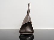 Kitlife Ferragamo Hug Soft Grey Leather Handbag 34x25.5x15.5cm  - 6