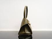 Kitlife Ferragamo Hug Soft Green Olive Leather Handbag 34x25.5x15.5cm  - 5