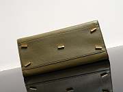 Kitlife Ferragamo Hug Soft Green Olive Leather Handbag 34x25.5x15.5cm  - 3