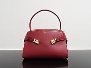 Kitlife Ferragamo Hug Soft Red Leather Handbag 34x25.5x15.5cm - 1