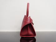 Kitlife Ferragamo Hug Soft Red Leather Handbag 34x25.5x15.5cm - 6