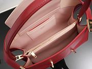 Kitlife Ferragamo Hug Soft Red Leather Handbag 34x25.5x15.5cm - 4