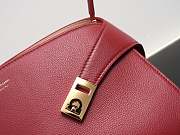 Kitlife Ferragamo Hug Soft Red Leather Handbag 34x25.5x15.5cm - 2