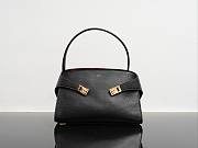 Kitlife Ferragamo Hug Soft Black Leather Handbag 34x25.5x15.5cm  - 1