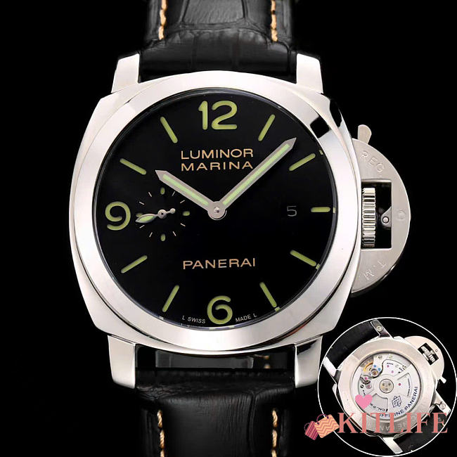 Kitlife Panerai Luminor Watch Black 44mm - 1