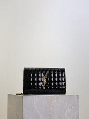 Kitlife Saint Laurent Quilted Black Patent Leather Monogram Cassandre Chain Bag 743364 23x14x3cm - 1