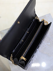 Kitlife Saint Laurent Quilted Black Patent Leather Monogram Cassandre Chain Bag 743364 23x14x3cm - 5