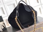 Kitlife Chanel 26C Maxi Hobo Bag Black Suede Calfskin 35x38x14cm - 5