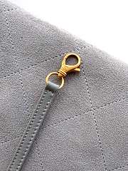 Kitlife Chanel 26C Maxi Hobo Bag Grey Suede Calfskin 35x38x14cm  - 5