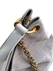 Kitlife Chanel 26C Maxi Hobo Bag Grey Suede Calfskin 35x38x14cm  - 3