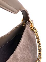 Kitlife Chanel 26C Maxi Hobo Bag Taupe Suede Calfskin 35x38x14cm  - 6