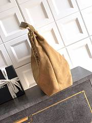 Kitlife Chanel 26C Maxi Hobo Bag Beige Suede Calfskin 35x38x14cm  - 2