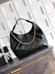 Kitlife Chanel 26C Maxi Hobo Bag Black Leather 35x38x14cm  - 6