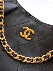 Kitlife Chanel 26C Maxi Hobo Bag Black Leather 35x38x14cm  - 3