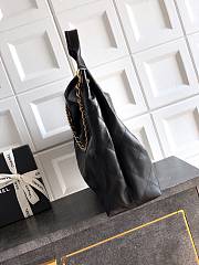 Kitlife Chanel 26C Maxi Hobo Bag Black Leather 35x38x14cm  - 4