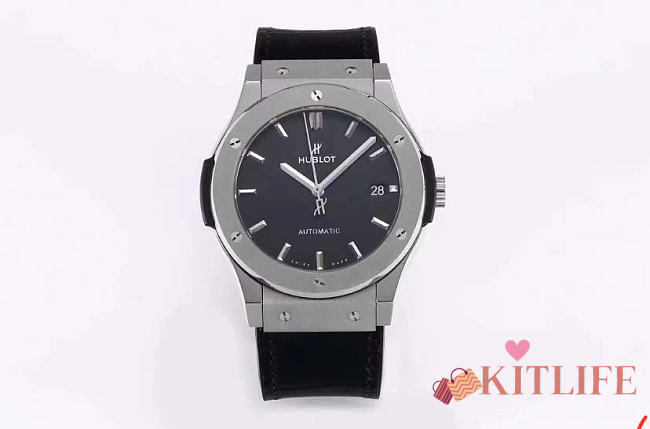 Kitlife Hublot Classic Fusion Titanium Watch Black 45mm - 1