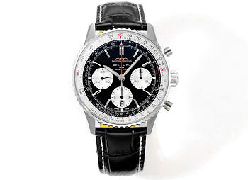 Kitlife Breitling Navitimer B01 Chronograph Watch Black & White 43mm