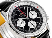 Kitlife Breitling Navitimer B01 Chronograph Watch Black & White 43mm - 6