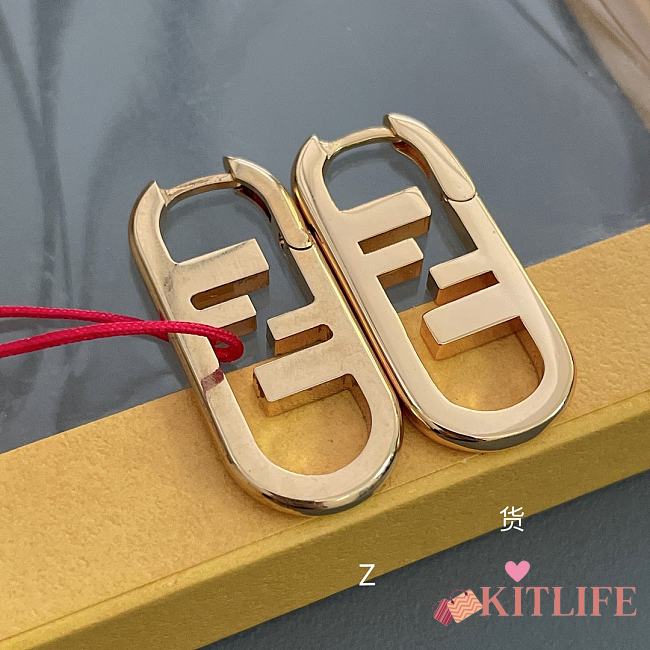 Kitlife Fendi O’Lock Single Earring Gold - 1