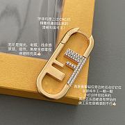 Kitlife Fendi O'Lock Earrings Gold-colored - 3