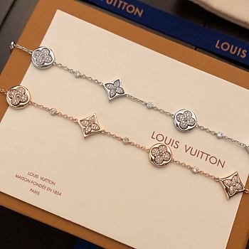 Kitlife Louis Vuitton Color Blossom Monogram Bracelet in Rose Gold / Silver