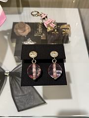 Kitlife Chanel 25K Pink Transparent Pearl Earrings Clip-on Pendant - 1