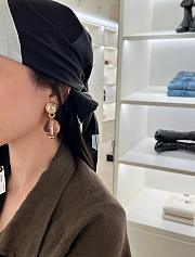 Kitlife Chanel 25K Pink Transparent Pearl Earrings Clip-on Pendant - 2