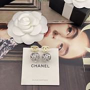 Kitlife Chanel Gold C-Dangling Silver Ball Stud Earrings  - 3