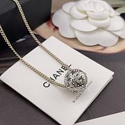 Kitlife Chanel Fragrant Hollow Out Star Silver Ball Necklace - 3