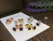 Kitlife Bvlgari Earrings With Black / White Onyx in Gold / Rose Gold / Silver - 2