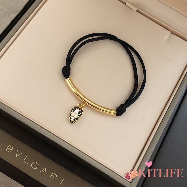 Kitlife Bvlgari Snake-Shaped Bracelet Black - 1