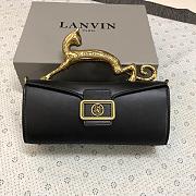 Kitlife Lanvin Pencil Cat Bag In Black Box Calf 27x11x9cm  - 1