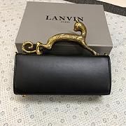 Kitlife Lanvin Pencil Cat Bag In Black Box Calf 27x11x9cm  - 2