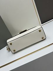 Kitlife Lanvin Pencil Cat Bag In White Box Calf 27x11x9cm  - 6