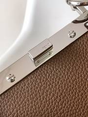 Kitlife Fendi Peekaboo ISeeU Small Bag Brown 20x11x15cm - 2